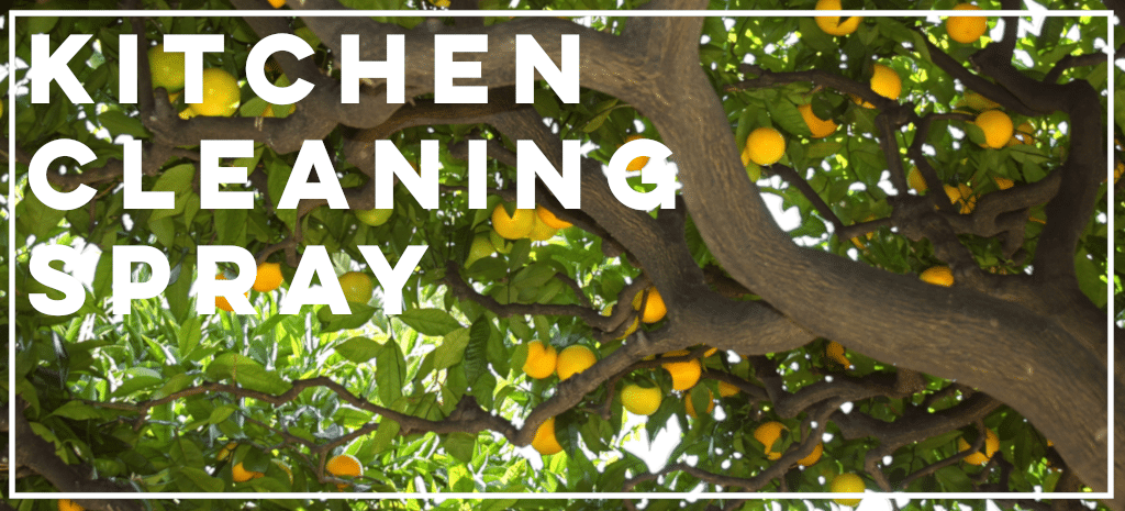 Make your own kitchen cleaning spray